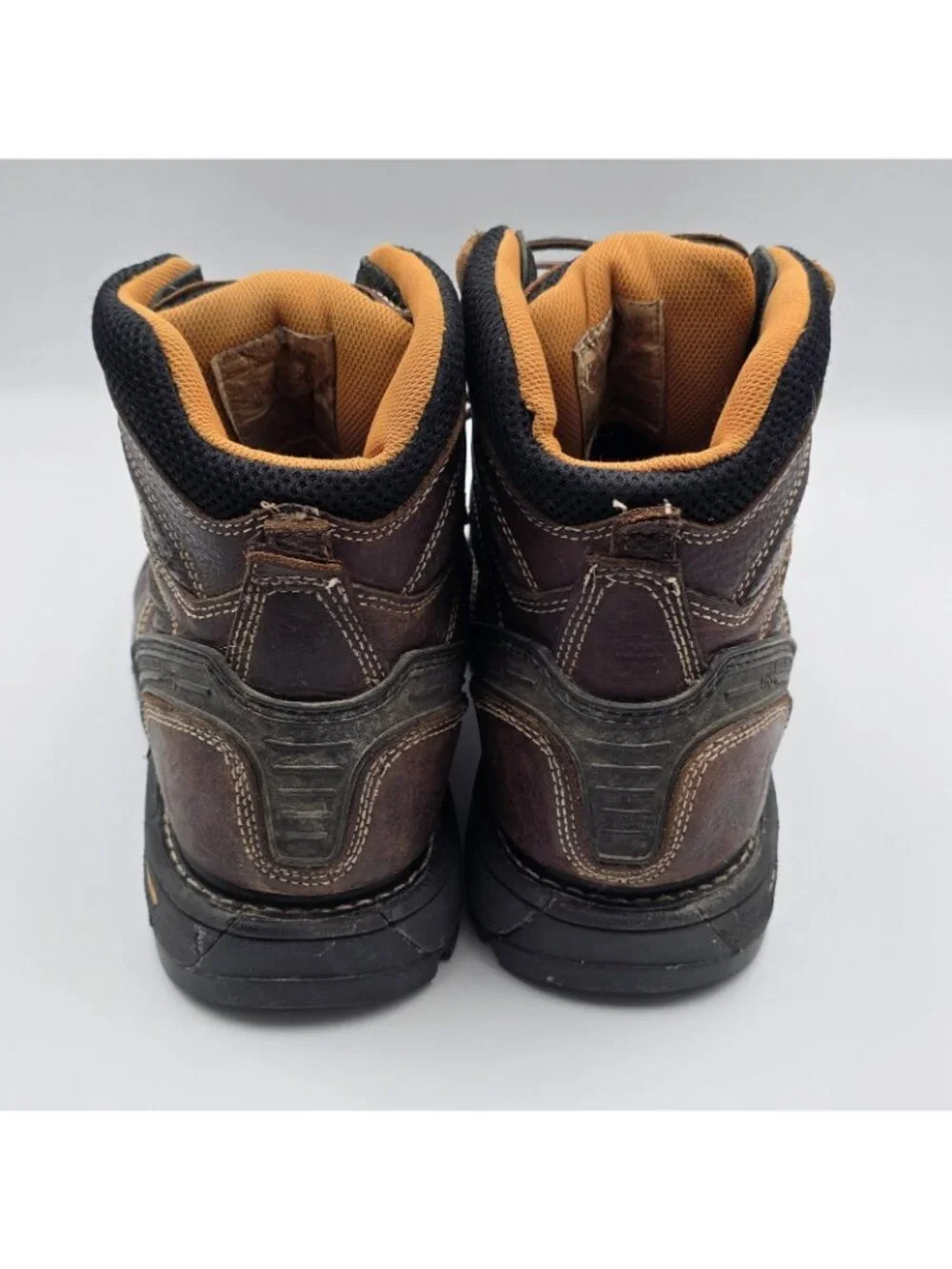 Thorogood VGS 300 GS Work Boots Mens 12 Brown Leather Safety Toe Slip Resistant